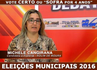 ELEIÇÕES MUNICIPAIS 2016: MICHELE CANGIRANA