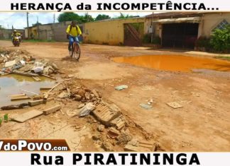 Rua PIRATININGA – Bairro LAGOINHA
