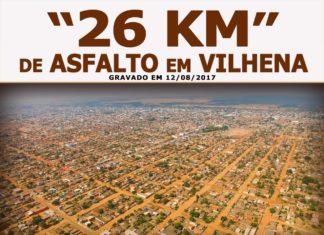 OBRA de “26 KM” de ASFALTO em VILHENA