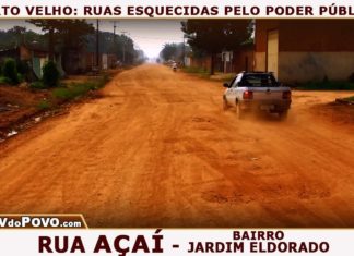 RUAS ESQUECIDAS PELO PODER PÚBLICO…