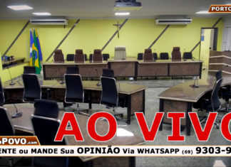hoje 15 Horas – AO VIVO Direto da CÂMARA de VEREADORES de Porto Velho