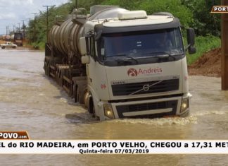 Parte 02: Rio Madeira com 17.31 e Estrada do Belmont já conta com pontos de alagação.