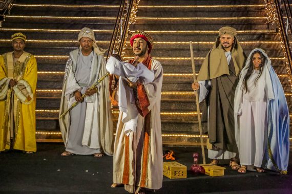 A apresentação do teatro com a passagem do nascimento de Jesus emocionou a todos