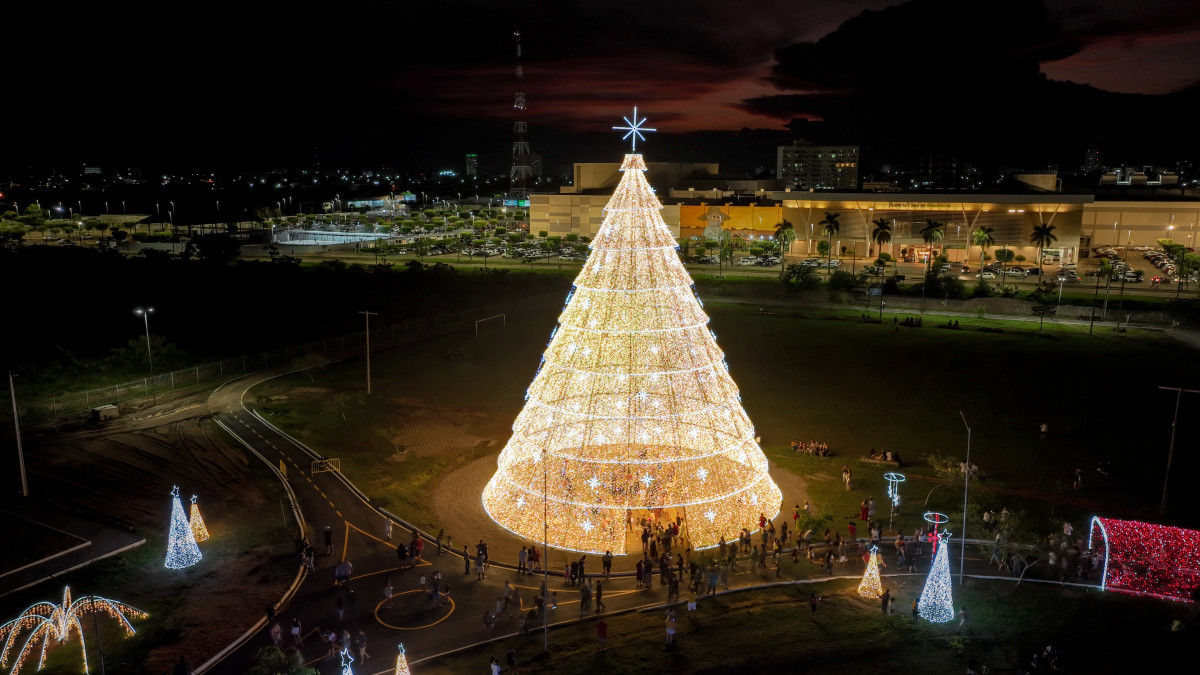 O Natal Porto Luz 2022, que acontece no Parque da Cidade, foi aprovado pela população de Porto Velho