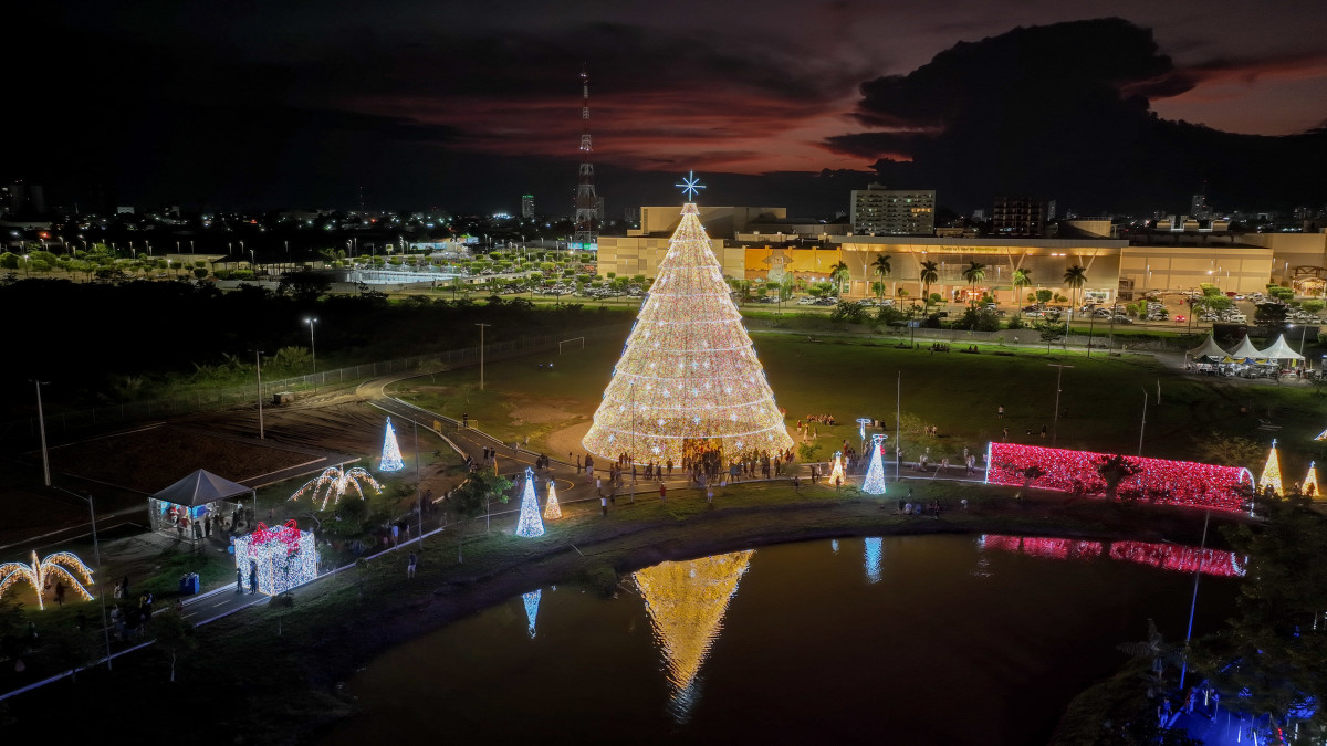 O Natal Porto Luz 2022, que acontece no Parque da Cidade, foi aprovado pela população de Porto Velho