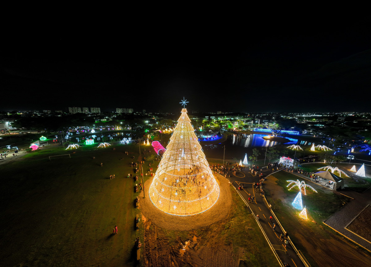 O Natal Porto Luz 2022, que acontece no Parque da Cidade, foi aprovado pela população de Porto Velho