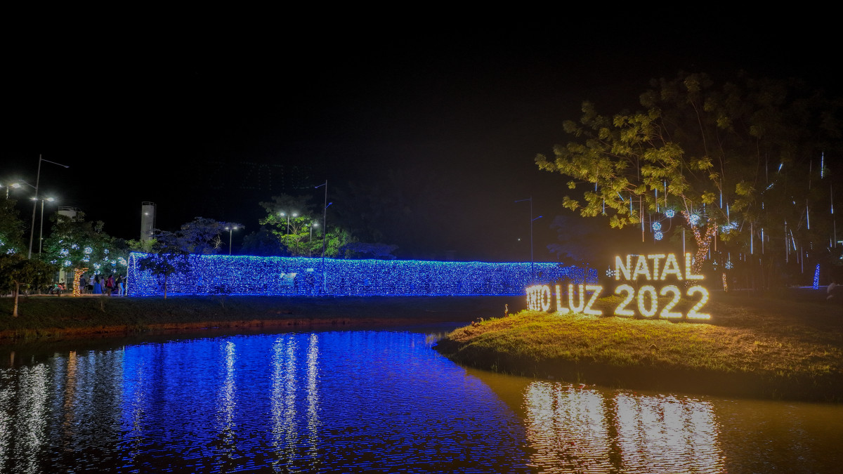 O Natal Porto Luz 2022, que acontece no Parque da Cidade, foi aprovado pela população de Porto Velho