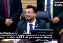 Vídeo: Deputados aprovam abono natalino de R$ 5 mil para todos os servidores da Assembleia Legislativa de Rondônia.