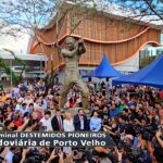 Inauguração do monumento “Destemidos Pioneiros”, do artista Bruno Souza, exaltando a história e a força do povo rondoniense.