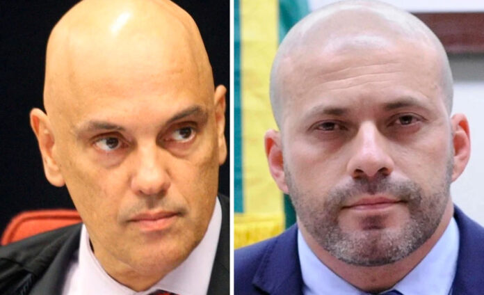 Moraes-mantém-Daniel-Silveira-preso-após-audiência-de-custódia “Silveira preferiu manter a versão mentirosa em desrespeito à Justiça”, afirmou Moraes em referência ao fato de o ex-deputado ter deixado sua residência em horário proibido.