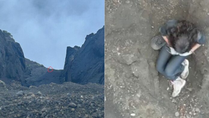 Brasileira sofre queda durante trilha na Indonésia e aguarda resgate