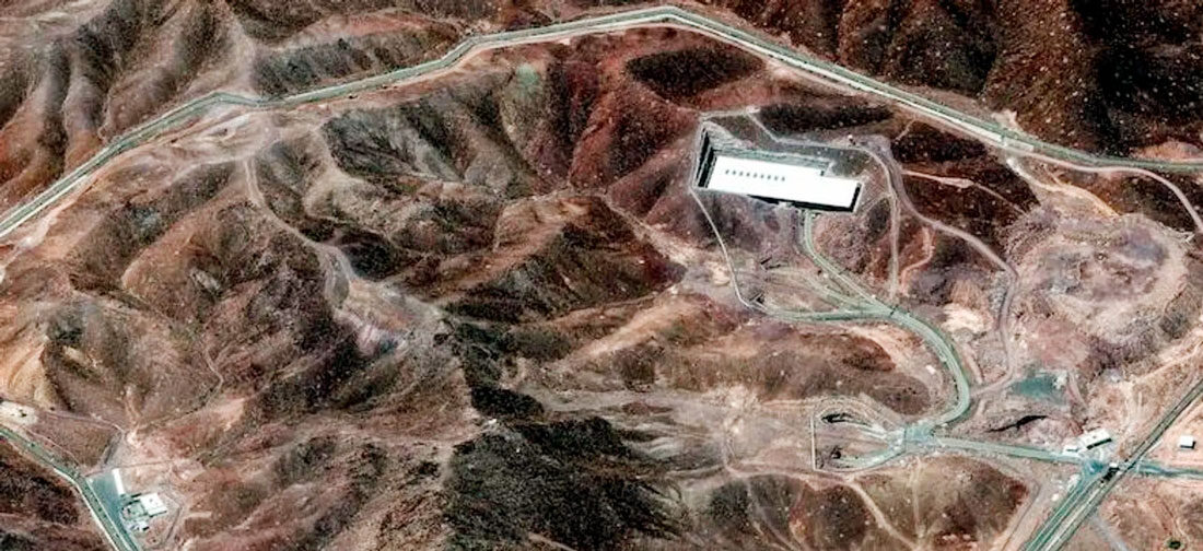 Imagem de satélite mostra Fordow, instalação nuclear iraniana que foi alvo do ataque ordenado por Trump