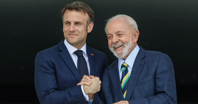 Presidente Lula pede que Macron apoie o acordo União Europeia-Mercosul