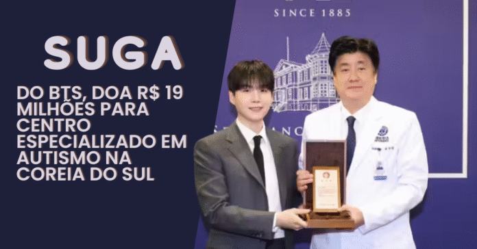 suga-doa-19-milhoes-a-hospital-de-autismo Cantor do BTS investe R$ 19 milhões em hospital para tratamento do autismo, criando espaço dedicado a crianças com TEA.