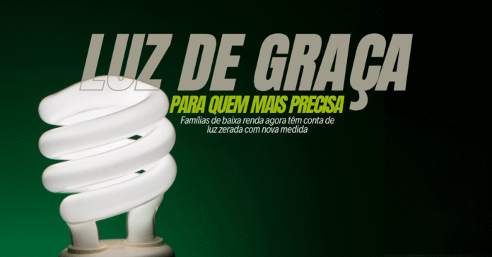 Família beneficiada com conta de luz zerada pelo programa Tarifa Social de Energia