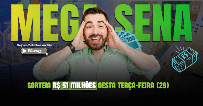 Homem surpreso comemora prêmio de R$ 51 milhões da Mega-Sena