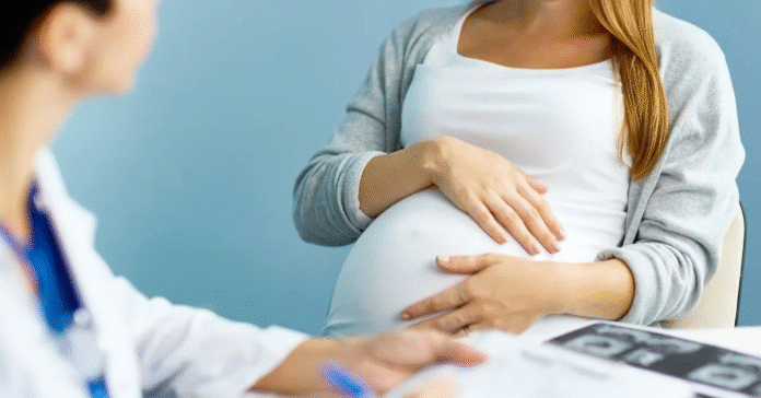 Médica realiza atendimento pré-natal com gestante em ambiente hospitalar