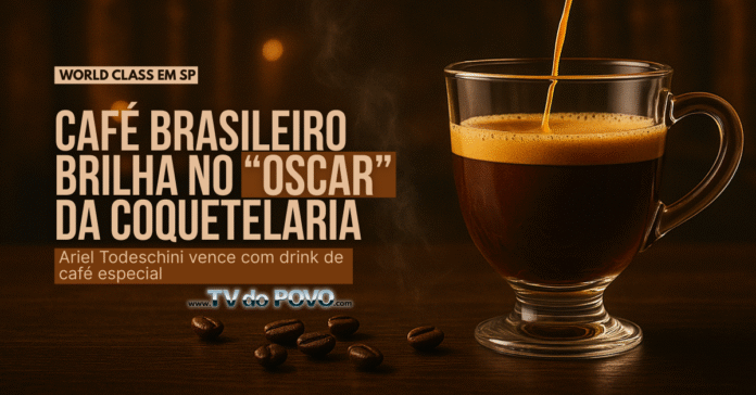 Café brasileiro brilha no World Class em São Paulo com drink campeão de Ariel Todeschini