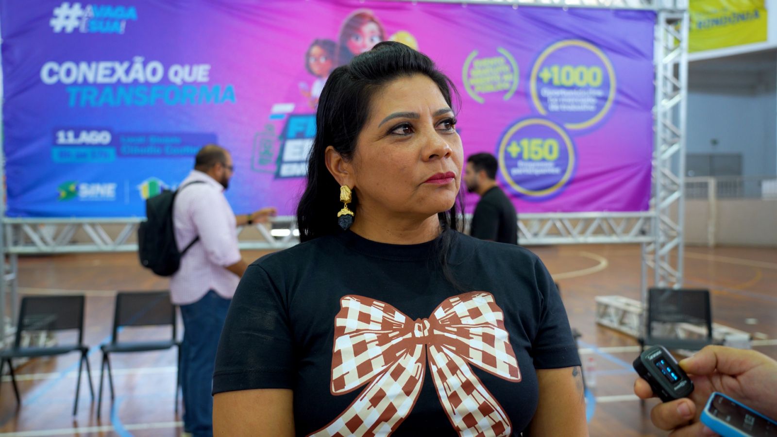 Diretora do Sine Municipal, Janaía Freitas, fala sobre a organização do feirão de empregos em Porto Velho