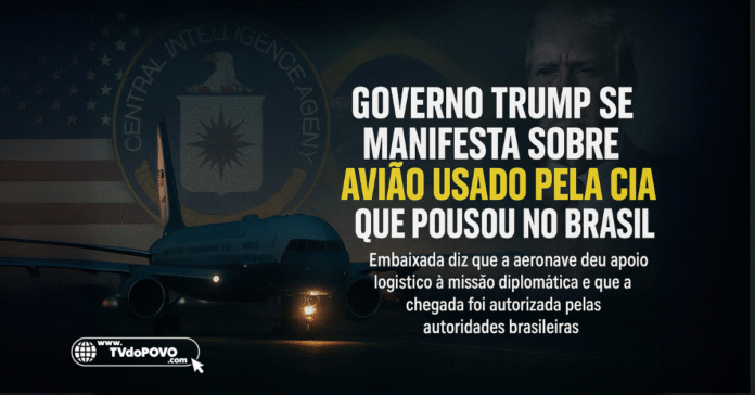 Avião militar dos EUA pousa no Brasil em missão diplomática ligada à CIA, com destaque para governo Trump.