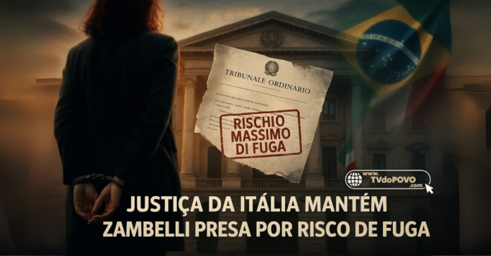 Zambelli presa na Itália por risco máximo de fuga, diz Justiça