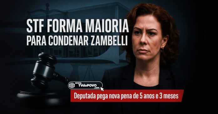 STF forma maioria para condenar Carla Zambelli a 5 anos e 3 meses de prisão por porte ilegal de arma e constrangimento