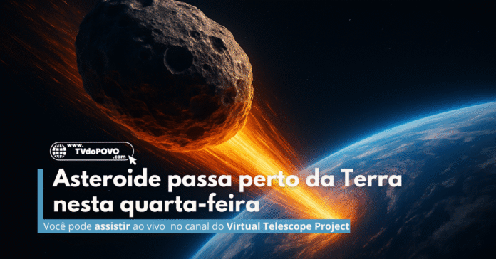 Asteroide 2025 QD8 se aproxima da Terra com rastro flamejante