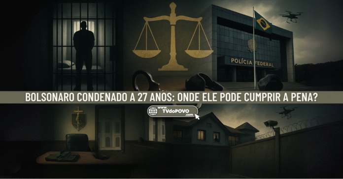 Montagem mostra cela da Papuda, sede da Polícia Federal, sala militar e casa vigiada como possíveis locais de prisão de Bolsonaro após condenação