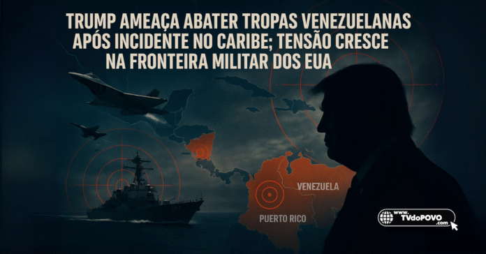 Trump ameaça abater tropas venezuelanas após incidente no Caribe