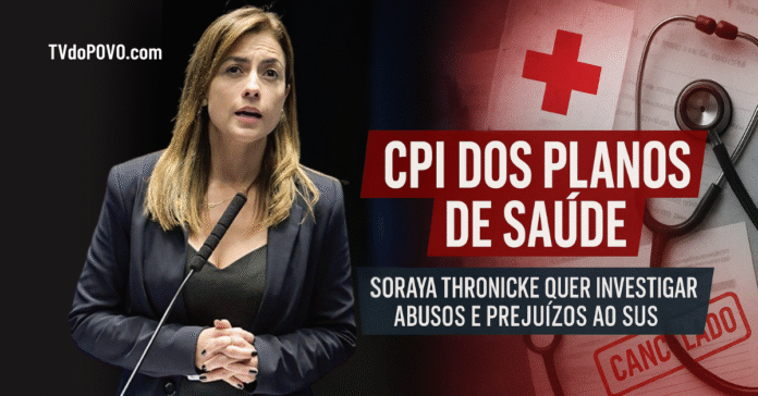 Senadora Soraya Thronicke defende no plenário a criação da CPI dos planos de saúde para investigar abusos e prejuízos ao SUS.