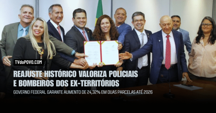 Autoridades em Brasília celebram acordo que garante reajuste de 24,32% a policiais e bombeiros dos ex-territórios