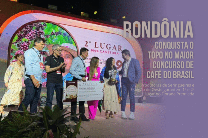 Produtoras de Rondônia vencem 1º e 2º lugar no Florada Premiada 2025, durante a Semana Internacional do Café, em Belo Horizonte.