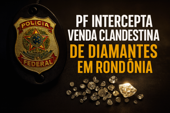 PF apreende diamantes durante operação contra venda clandestina em Rondônia