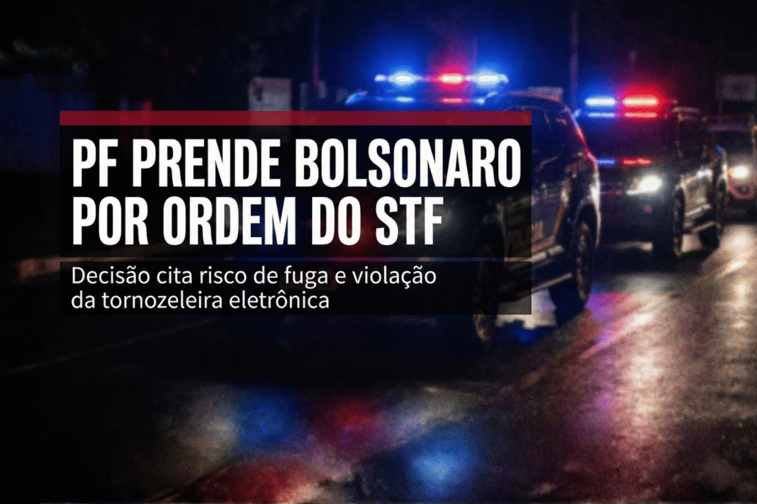 PF prende Bolsonaro por ordem do STF em operação noturna
