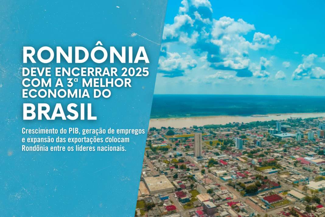 Rondônia deve encerrar 2025 com a 3ª melhor economia do Brasil
