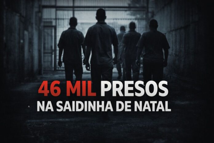 Saidinha de Natal libera 46 mil presos em 2025 Presos deixam prisão durante a saidinha de Natal em 2025