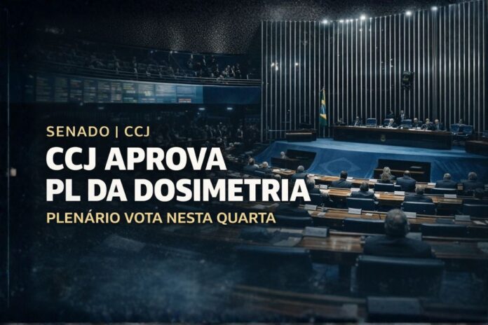 Plenário do Senado durante sessão que aprovou o PL da Dosimetria na Comissão de Constituição e Justiça