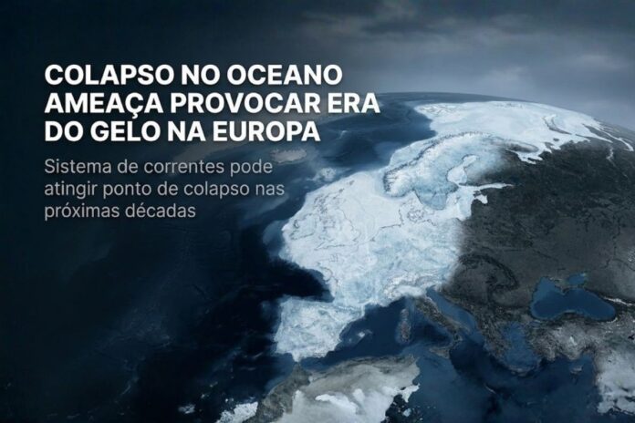Colapso no oceano ameaça provocar uma era do gelo na Europa, segundo estudo sobre correntes do Atlântico Norte
