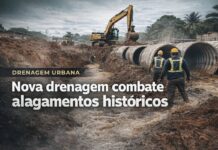 Prefeitura avança contra alagamentos históricos com nova drenagem Obra de drenagem urbana da Prefeitura de Porto Velho para combater alagamentos históricos