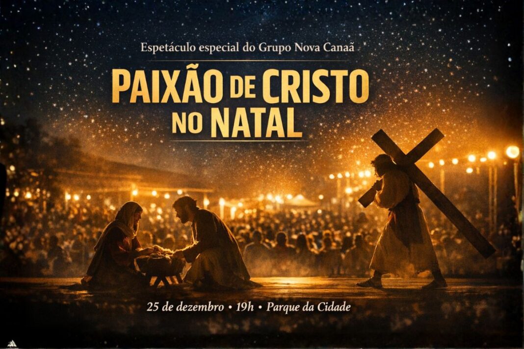Espetáculo Paixão de Cristo em apresentação especial de Natal no Parque da Cidade em Porto Velho