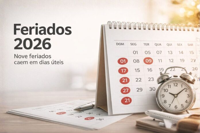 Calendário de feriados e pontos facultativos de 2026 divulgado pelo governo federal
