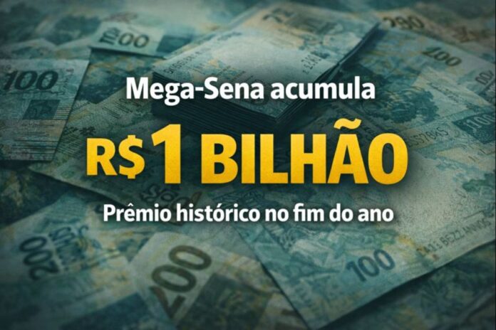 Prêmio da Mega-Sena acumulado pode chegar a R$ 1 bilhão na Mega da Virada
