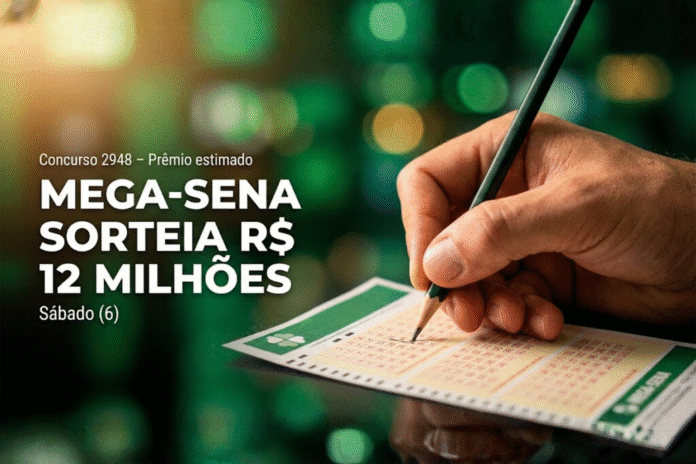 Mega-Sena sorteia prêmio de 12 milhões neste sábado