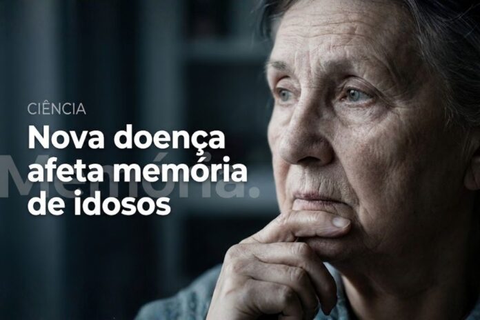 Idoso com expressão reflexiva representa nova doença que afeta memória e lucidez na terceira idade