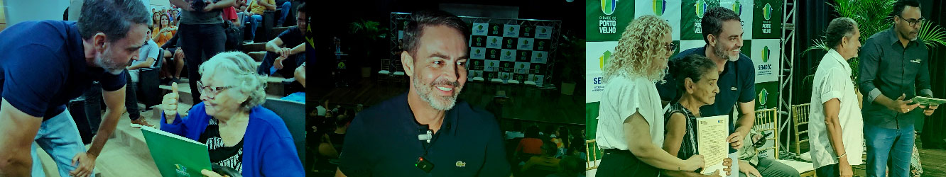 prefeito Léo Moraes entrega títulos definitivos em Porto Velho e concede entrevista durante ação de regularização fundiária