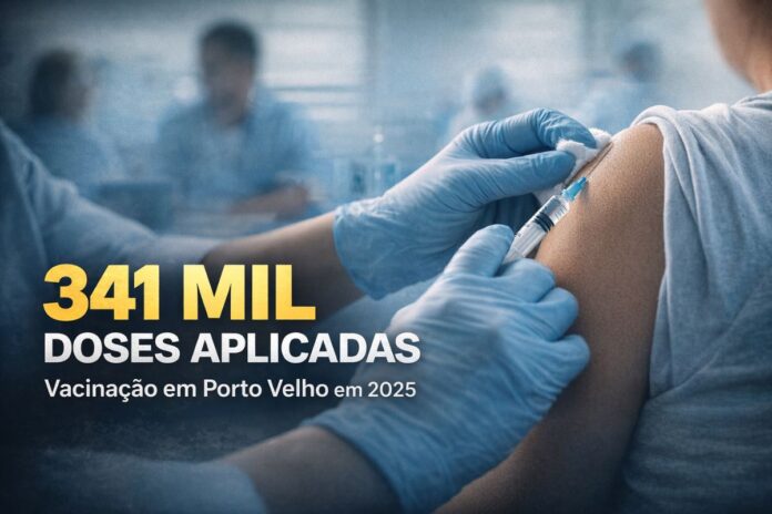 Vacinação em Porto Velho supera 341 mil doses em 2025 Profissional de saúde aplica vacina durante campanha de vacinação em Porto Velho em 2025