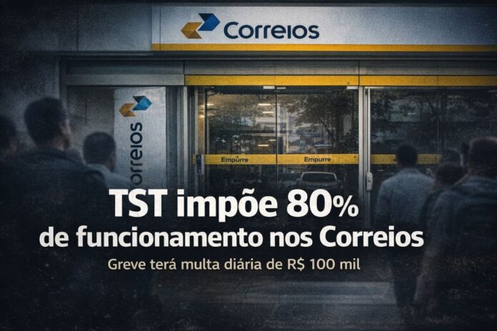 TST determina que Correios mantenham 80% do funcionamento durante greve