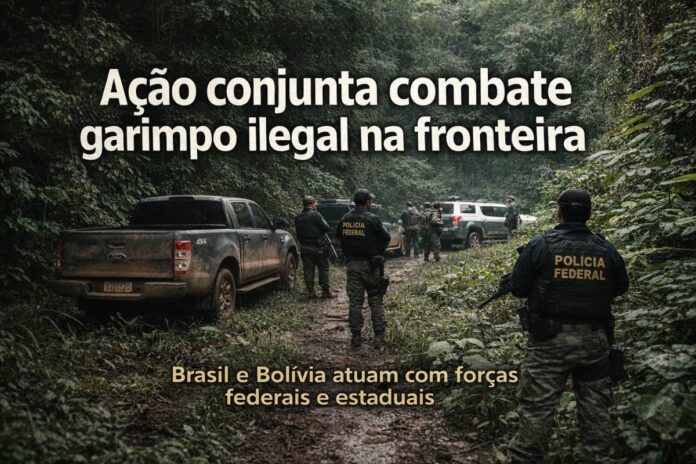 Ação conjunta combate garimpo ilegal na fronteira entre Brasil e Bolívia