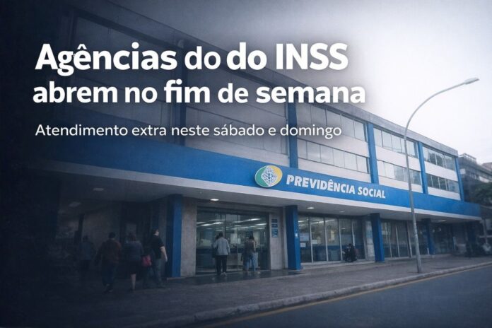 Agências do INSS abertas no fim de semana para atendimento presencial