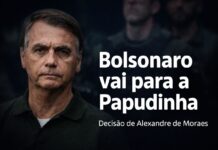 Moraes determina transferência de Bolsonaro da PF para a Papudinha Bolsonaro em imagem séria após decisão de Alexandre de Moraes que determinou transferência da PF para a Papudinha